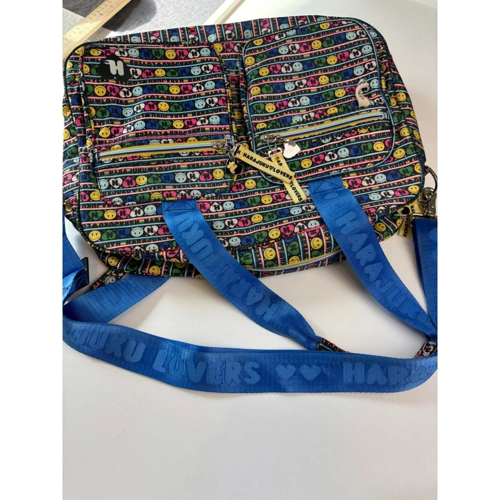 Harajuku Lovers Messenger Bag Multi-Color Women Large Gwen Stefani Y2K Print